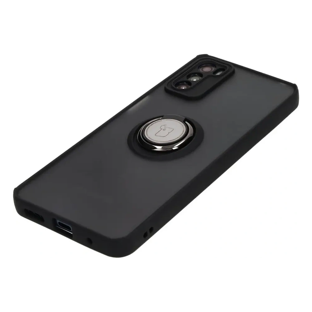 Hurtownia GSM - Bizon Case Hybrid Ring Motorola Moto G42 rauchig mit einem schwarzen Rahmen - BIZ531 - {ean13} - Hurt