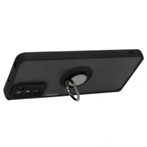 Hurtownia GSM - Bizon Case Hybrid Ring Motorola Moto G42 füstös fekete kerettel - BIZ531 - {ean13} - Hurt