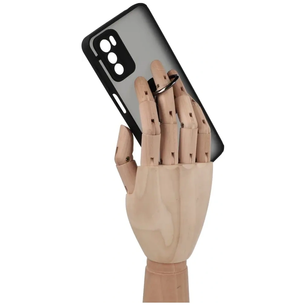 Hurtownia GSM - Bizon Case Hybrid Ring Motorola Moto G42 rauchig mit einem schwarzen Rahmen - BIZ531 - {ean13} - Hurt