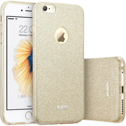 ESR Distributor - 99511173 - ESR002GLD - ESR Glitter Shine Apple iPhone 6/6s 4.7 Champagne Gold - B2B homescreen
