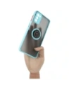 Wholesale Bizon Case Hybrid Ring Motorola Moto G42  smoky with a light blue frame - BIZ532 - {ean13} - Hurt