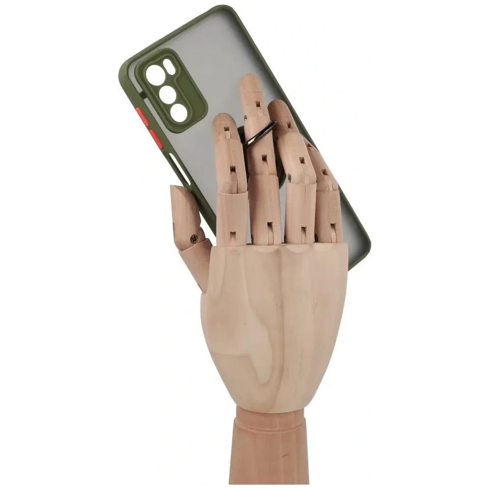 Hurtownia GSM - Bizon Case Hybrid Ring Motorola Moto G42 rauchig mit einem grünen Rahmen - BIZ533 - {ean13} - Hurt