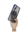 Hurtownia GSM - Etui z uchwytem na palec Bizon Case Hybrid Ring do Motorola Moto G42  przydymione z granatową ramką - BIZ534 - {ean13} - Hurt