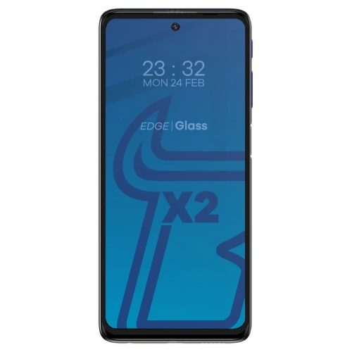 Szkło hartowane Bizon Glass Edge - [2 PACK] + ochrona na obiektyw Moto G51 5G