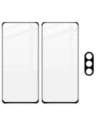 Hurtownia GSM - Bizon Glass Edge edzett üveg - [2 Csomag] + lencsevédő Moto G51 5G fekete - BIZ535 - {ean13} - Hurt