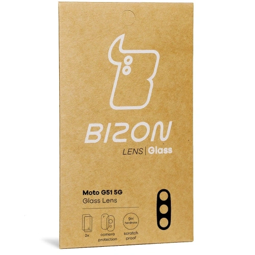 Szkło na aparat Bizon Glass Lens do Moto G51 5G [2 PACK]
