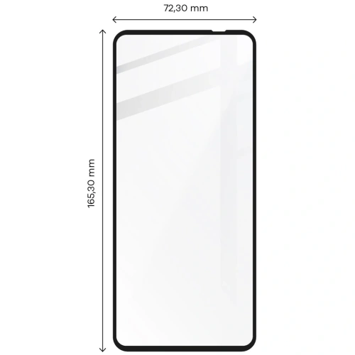 Szkło hartowane Bizon Glass Edge do Moto G51 5G czarne