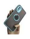 Hurtownia GSM - Etui s úchopem na prst Bizon Case Hybrid Ring pro Motorola Moto G52 / G82 kouřové s jasně modrým rámečkem - BIZ540 - {ean13} - Hurt