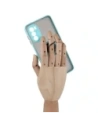 Wholesale Bizon Case Hybrid Ring Motorola Moto G52 / G82 smoky with a light blue frame - BIZ540 - {ean13} - Hurt