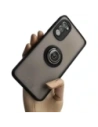 Bizon Case Hybrid Ring Motorola Moto G52 / G82 smoky with a black frame