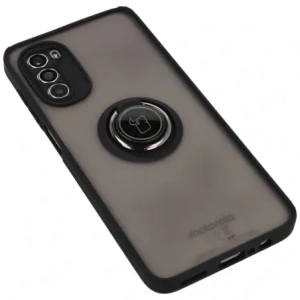 Hurtownia GSM - Bizon Case Hybrid Ring Motorola Moto G52 / G82 fumuriu cu un cadru negru - BIZ541 - {ean13} - Hurt