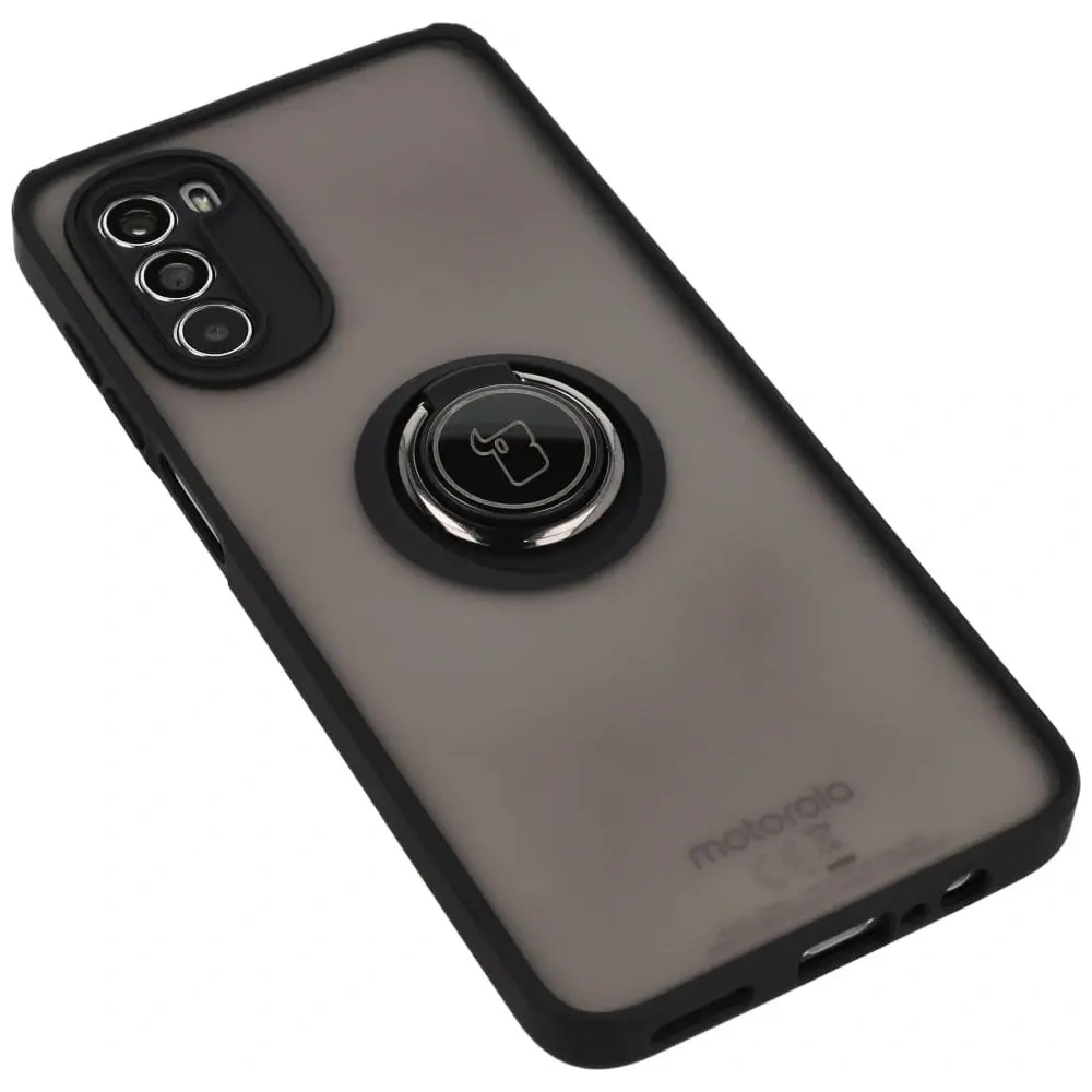 Hurtownia GSM - Bizon Case Hybrid Ring Motorola Moto G52 / G82 rauchig mit einem schwarzen Rahmen - BIZ541 - {ean13} - Hurt