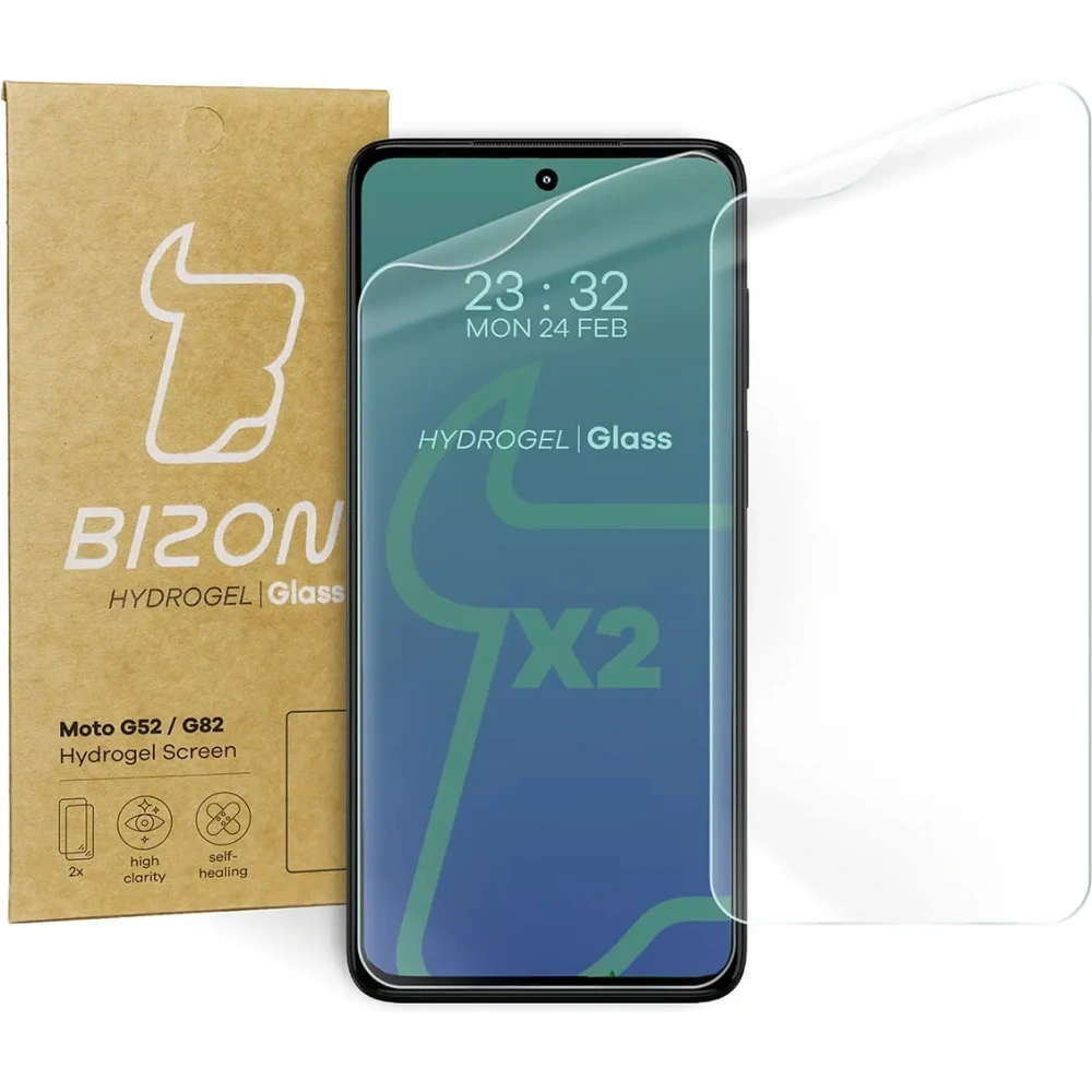 Wholesale Bizon Glass Hydrogel Moto G52 / G82 [2 PACK] - BIZ543 - {ean13} - Hurt