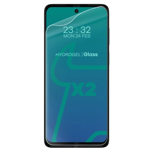 Folia hydrożelowa na ekran Bizon Glass Hydrogel Moto G62 5G [2 PACK]