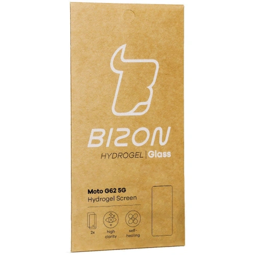 Folia hydrożelowa na ekran Bizon Glass Hydrogel Moto G62 5G [2 PACK]