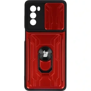 Hurtownia GSM - Bizon Case Camshield Card Slot Ring Moto G62 5G roșu - BIZ546 - {ean13} - Hurt