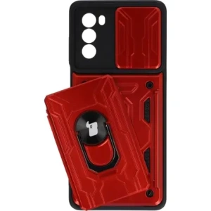 Hurtownia GSM - Bizon Case Camshield Card Slot Ring Moto G62 5G roșu - BIZ546 - {ean13} - Hurt