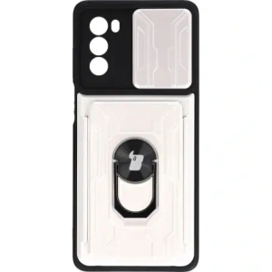 Hurtownia GSM - Bizon Case Camshield Kártyahely Gyűrű Moto G62 5G fehér - BIZ547 - {ean13} - Hurt