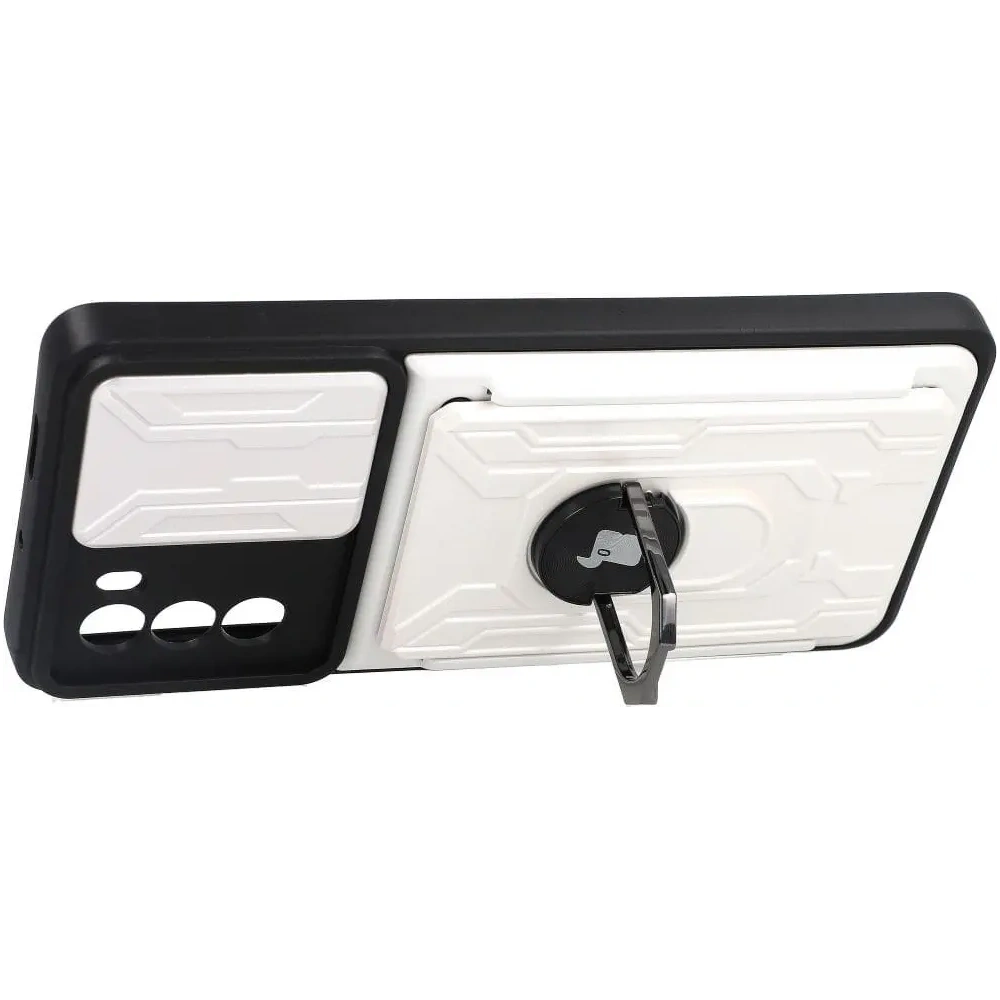 Hurtownia GSM - Bizon Case Camshield Card Slot Ring Moto G62 5G alb - BIZ547 - {ean13} - Hurt