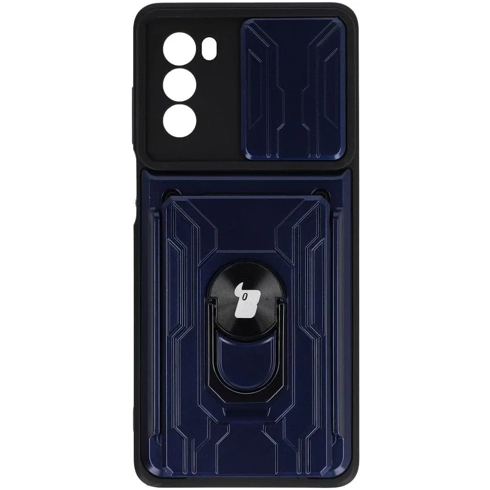 Wholesale Bizon Case Camshield Card Slot Ring Moto G62 5G navy blue - BIZ548 - {ean13} - Hurt
