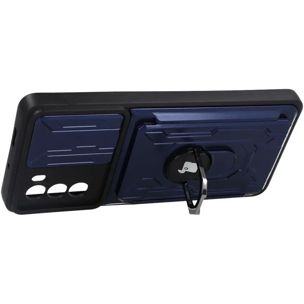 Hurtownia GSM - Etui Bizon Case Camshield Card Slot Ring do Moto G62 5G granatowe - BIZ548 - {ean13} - Hurt