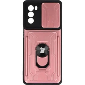 Hurtownia GSM - Bizon Case Camshield Card Slot Ring Moto G62 5G roz deschis - BIZ549 - {ean13} - Hurt