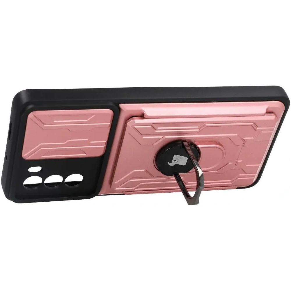 Hurtownia GSM - Bizon Case Camshield Card Slot Ring Moto G62 5G roz deschis - BIZ549 - {ean13} - Hurt