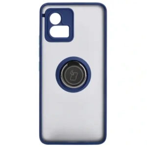 Hurtownia GSM - Bizon Case Hybrid Ring Motorola Moto G72 fumuriu cu un cadru albastru marin - BIZ550 - {ean13} - Hurt