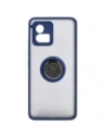 Hurtownia GSM - Bizon Case Hybrid Ring Motorola Moto G72 fumuriu cu un cadru albastru marin - BIZ550 - {ean13} - Hurt