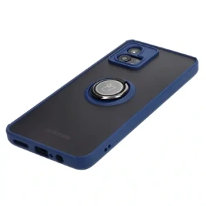 Hurtownia GSM - Bizon Case Hybrid Ring Motorola Moto G72 fumuriu cu un cadru albastru marin - BIZ550 - {ean13} - Hurt