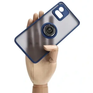 Hurtownia GSM - Bizon Case Hybrid Ring Motorola Moto G72 fumuriu cu un cadru albastru marin - BIZ550 - {ean13} - Hurt