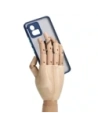 Hurtownia GSM - Bizon Case Hybrid Ring Motorola Moto G72 fumuriu cu un cadru albastru marin - BIZ550 - {ean13} - Hurt