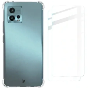 Hurtownia GSM - Etui + 2x folia Bizon Case Clear Pack do Motorola Moto G72 przezroczyste - BIZ551 - {ean13} - Hurt