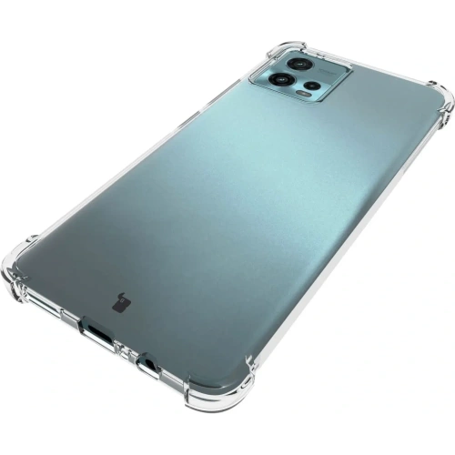 Etui + 2x folia Bizon Case Clear Pack do Motorola Moto G72 przezroczyste