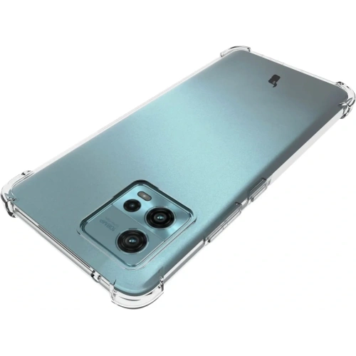 Etui + 2x folia Bizon Case Clear Pack do Motorola Moto G72 przezroczyste