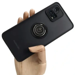 Hurtownia GSM - Bizon Case Hybrid Ring Motorola Moto G72 fumos cu un cadru negru - BIZ552 - {ean13} - Hurt