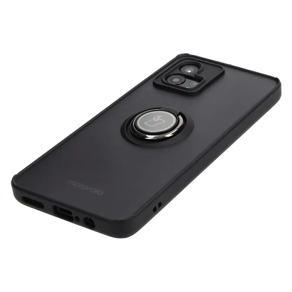 Hurtownia GSM - Bizon Case Hybrid Ring Motorola Moto G72 fumos cu un cadru negru - BIZ552 - {ean13} - Hurt