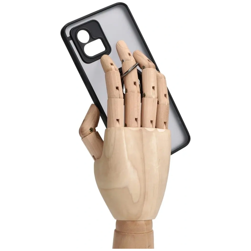 Hurtownia GSM - Bizon Case Hybrid Ring Motorola Moto G72 fumos cu un cadru negru - BIZ552 - {ean13} - Hurt
