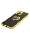 Wholesale Bizon Case Hybrid Ring Motorola Moto G72 smoky with a yellow frame - BIZ553 - {ean13} - Hurt