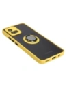 Wholesale Bizon Case Hybrid Ring Motorola Moto G72 smoky with a yellow frame - BIZ553 - {ean13} - Hurt