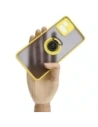 Wholesale Bizon Case Hybrid Ring Motorola Moto G72 smoky with a yellow frame - BIZ553 - {ean13} - Hurt