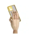 Hurtownia GSM - Caz hibrid Bizon Ring Motorola Moto G72 fumuriu cu un cadru galben - BIZ553 - {ean13} - Hurt