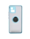 Hurtownia GSM - Etui s držákem na prst Bizon Case Hybrid Ring pro Motorola Moto G72 kouřové s jasně modrým rámem - BIZ555 - {ean13} - Hurt