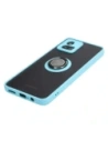 Hurtownia GSM - Etui s držákem na prst Bizon Case Hybrid Ring pro Motorola Moto G72 kouřové s jasně modrým rámem - BIZ555 - {ean13} - Hurt
