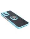 Wholesale Bizon Case Hybrid Ring Motorola Moto G72 smoky with a light blue frame - BIZ555 - {ean13} - Hurt