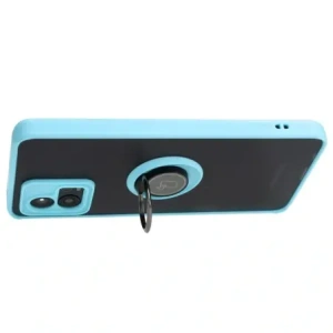 Hurtownia GSM - Etui s držákem na prst Bizon Case Hybrid Ring pro Motorola Moto G72 kouřové s jasně modrým rámem - BIZ555 - {ean13} - Hurt