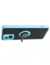 Hurtownia GSM - Etui s držákem na prst Bizon Case Hybrid Ring pro Motorola Moto G72 kouřové s jasně modrým rámem - BIZ555 - {ean13} - Hurt