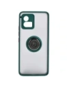 Wholesale Bizon Case Hybrid Ring Motorola Moto G72 smoky with a dark green frame - BIZ556 - {ean13} - Hurt