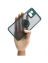 Hurtownia GSM - Etui s úchytem na prst Bizon Case Hybrid Ring pro Motorola Moto G72 kouřové s tmavě zeleným rámem - BIZ556 - {ean13} - Hurt