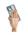 Wholesale Bizon Case Hybrid Ring Motorola Moto G72 smoky with a dark green frame - BIZ556 - {ean13} - Hurt